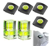 6 Pack Set di 2 e 1 asse, Livella a Bolla per Fotocamera,Livello di Spirito, Livello di Bolla della Macchina Fotografica, Fotocamera Copertura Hot Shoe, Livella a Bolla della Fotocamera