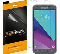 [6-pack] Supershieldz"per Samsung Galaxy J3 emerge"/"Galaxy J3 prime, pellicola anti-bubble High Definition Clear Shield + Lifetime Replacements warranty- vendita al dettaglio