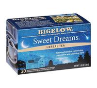 6 Pack Té Bigelow Sweet Dreams, Té Dulces Sueños, Mezcla de Manzanilla, Menta, Hojas de Rosas, Hierbabuena, Especias y Flores de Azhar.
