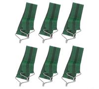 6-Pack Thick Gravity Chair Belts 18.5" Stretch Metal Hook(green) | Thick wear-resistant fabric, sturdy metal hooks, fade-resistant color, high bearing capacity, long-lasting use