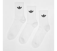 6 PACK - Trefoil Cushion Crew Socks bianco 37-39