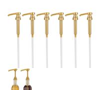 6 Packs Coffee Syrup Pump, Fits Most 750ml Syrup Bottle Syrup dispenser syrup pumps for Coffee Bar and Home, No Dripping