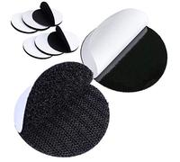 6 Paia 10CM Versatili Adesivo Tondo Forte Nero Strisce Adesive Auto Hook and Loop Strips