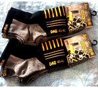 6 paia bikers da lavoro DAG spugna di cotone ANTINFORTUNISTICA scarpa 43/46