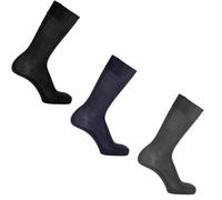 6 Paia Calza Uomo Corta 5040 ROSSI in Lana Rimagliata a Mano - Calde, Comode ed Eleganti, Ideali per l’Inverno - Francese, 42-43