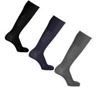 6 Paia Calza Lunga Uomo ROSSI 205 in Cotone Egiziano, Tallone Rinforzato Rimagli