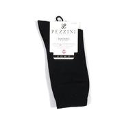 CONFEZIONE SCATOLATA DA N. 6 PAIA CALZINO SANITARIO UOMO CORTO IN FILO DI SCOZIA "PEZZINI" - Cucitura piatta, Polso che aderisce senza stringere. Rimagliato a mano. Colori Assortititi (39/41, NERO)