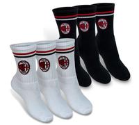 6 paia Calze corte A.C. Milan Sport unisex in spugna prodotto ufficiale