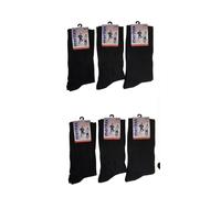 6 paia calze lunghe uomo caldo cotone invernale Meritex nero blu grigio fantasia