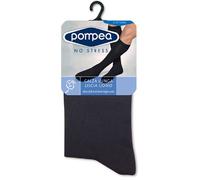 6 PAIA CALZINI LUNGHI POMPEA 100% COTONE UOMO FILO DI SCOZIA LISCIA INTIMO