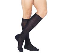 6 PAIA CALZINI LUNGHI POMPEA 100% COTONE UOMO FILO DI SCOZIA LISCIA INTIMO