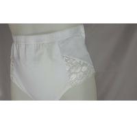 6 Paia Culotte Vita Alta Modelli Assortiti Liscia o con Pizzo Bianca o Nera