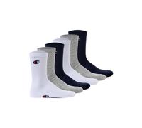6 Paia Di Calze Champion Crew Taglia 35 - 46 Unisex Calze Da Tennis U20005
