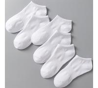 6 Paia di calze corte da donna bianche, semitrasparenti, ultra sottili, antimicrobiche, traspiranti e confortevoli, perfette per l'abbigliamento estivo 36-39,40-43,33-36,1 coppia di oggetti casualiCol