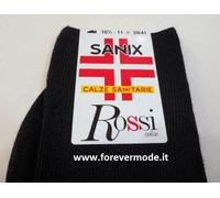 6 Paia di Calze da uomo Rossi Sanix lunghe Sanitarie in caldo misto lana art 206