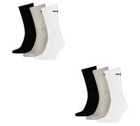 6 Paia Di Calze Sportive Puma Da Tennis Taglia 35 - 49 Unisex Per Lei E Lui