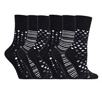6 paia di calzini elastici in bambù con presa delicata, non vincolanti, 37-42 EUR Rm32. Taglia unica