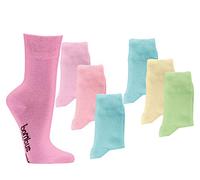 6 paia di calzini in bambù pastello, senza gomma, da donna e ragazza Colori pastello 35/38