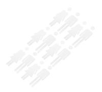 6 paia di cartelli per bagno unisex per porta - Cartelli per WC in acrilico da