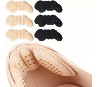 6 paia di cuscinetti per il tallone per scarpe larghe - cuscinetti in schiuma a memoria per il comfort e la vestibilità - prevengono lo scivolamento del tallone e le vesciche 1 paio nero,6 paia di col