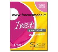 6 Paia di Gambaletti donna Silca Ivet Microrete con bordo comfort art Microrete