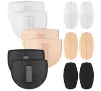 6 paia di imbottiture per le spalle da donna, in schiuma, spessore 1,5 cm, con reggiseno imbottito in silicone, antiscivolo, traspirante, imbottitura in spugna per blazer vestiti, artigianato, colore