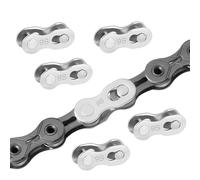 6 paia di lucchetti a catena per bicicletta a 9 velocità, compatibile con Shimano e altre catene a 9 velocità, maglie della catena per bicicletta in acciaio trattato termicamente, con aiuto di