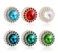 6 Paia di Magneti per Hijab, Magneti per Spille Hijab Potenti Magneti per Sciarpe con Strass in 6 Colori per Donne Sciarpe Niqab Musulmane Islamiche Hijab (Stile 3)