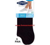 6 Paia di Minicalze da uomo Pompea in leggero cotone liscio art Minicalza Uomo