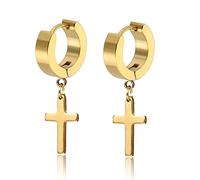 6 Paia di Orecchini a Croce Orecchini Pendenti incernierati Orecchini a Cerchio Incrociati in Acciaio Inossidabile e Orecchini a Lobo per Uomini e Donne Che Indossano Practical Treatment