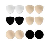 6 Paia Di Pettorali Traspiranti, Pettorali Rimovibili, Pettorali Inseribili Per Donna, Adatti Per Reggiseno Sportivo, Costume Da Bagno, Bikini