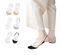 6 paia di piedini di punta calzini da donna da donna calzini invisibili cotone toe cap sfaliato pad nero beige 36-39 39-42