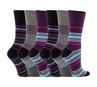 6 paia Ladies SockShop Cotton Gentle Grip EUR 37-42, UK 4-8, Calze