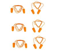 6 PAIA TAPPI PER ORECCHIE ANTI RUMORE CON CORDONCINO LAVORO STUDIO 32dB DORMIRE