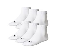 6 PAIO Puma Calzini di Quarto, kurz-socken, Calzini da sport ,( Con ) - bianco, 43/46