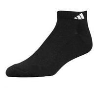 6 Pair Mens Adidas Low Cut Socks Athletic Black Running Tennis Golf