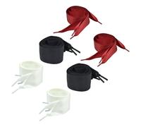 6 Pair Set Di Silk Shoelace Lacci Per Scarpe Raso Le Donne Seta:
