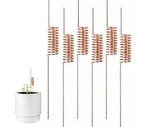 6 pali in rame per piante elettrocoltura, aste da giardino | Questi pali in rame puro supportano naturalmente una crescita più sana delle piante migliorando l'energia del suolo e