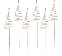 6 pali per piante elettrocoltura in rame puro per ortaggi da giardino, antenna lunga per elettro coltura per aumentare la crescita e l'energia del suolo, facile da installare accessori da giardino