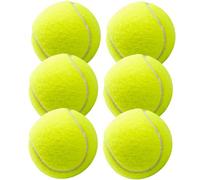 6 palline da tennis per la competizione e l'allenamento - Pallina da tennis gialla per tutte le superfici - campi in terra battuta e indoor - con rete da tennis