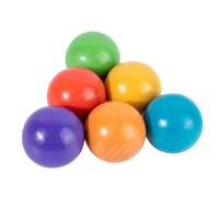 6 palline di legno arcobaleno per bambini, da colorare, da regalare ai più