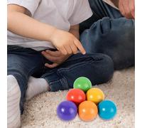 6 palline di legno arcobaleno per la selezione dei colori, ideali come