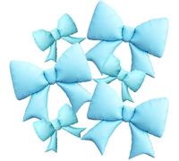 6 palloncini con fiocco blu Coquette palloncini con fiocco blu decorazioni per feste di compleanno ragazzo baby shower decorazioni ultimo brindisi sulla costa addio al nubilato addio al nubilato