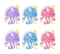 6 Palloncini con Meduse, Palloncini con Cartoni Animati Carini, Palloncini con Animali Marini, Palloncini per Bambini, Palloncini per Decorazioni per Feste