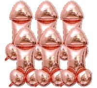 6 palloncini divertenti per addio al nubilato, decorazioni per feste uniche, addio al nubilato e fidanzamento (oro rosa)