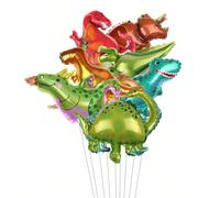 6 palloncini foil a tema dinosauro, per feste di compleanno, decorazioni per feste a tema, palloncini a tema dinosauro Tagli UnicaPolietilene