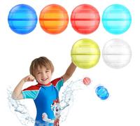 6 palloncini riutilizzabili, set di bombe ad acqua, set di bombe ad acqua, facile da riporre per l'estate, la piscina, la spiaggia, il giardino, all'aperto