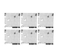 6 pannelli di paillettes sullo sfondo da parete lucido, decorazioni per feste glitterate, fondale da parete con paillettes in PVC con ganci incorporati, accessori fotografici (Argento)