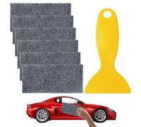 6 panni antigraffio per auto, 1 raschietto, panno in microfibra, panni per la pulizia dell'auto, panno di peluche super assorbente, per pulire e asciugare l'auto