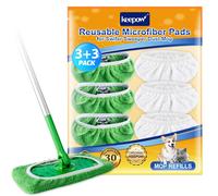 6 Panni Catturapolvere Riutilizzabili per Scopa Swiffer Sweeper Panni Microfibra